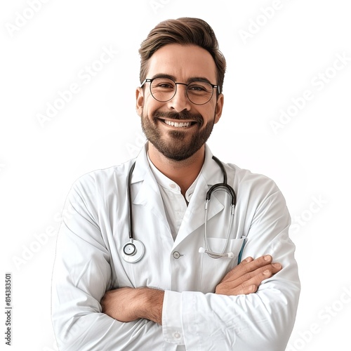 Professional Pharmacist in white background © Justin
