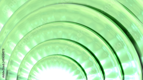 abstract green background with circles