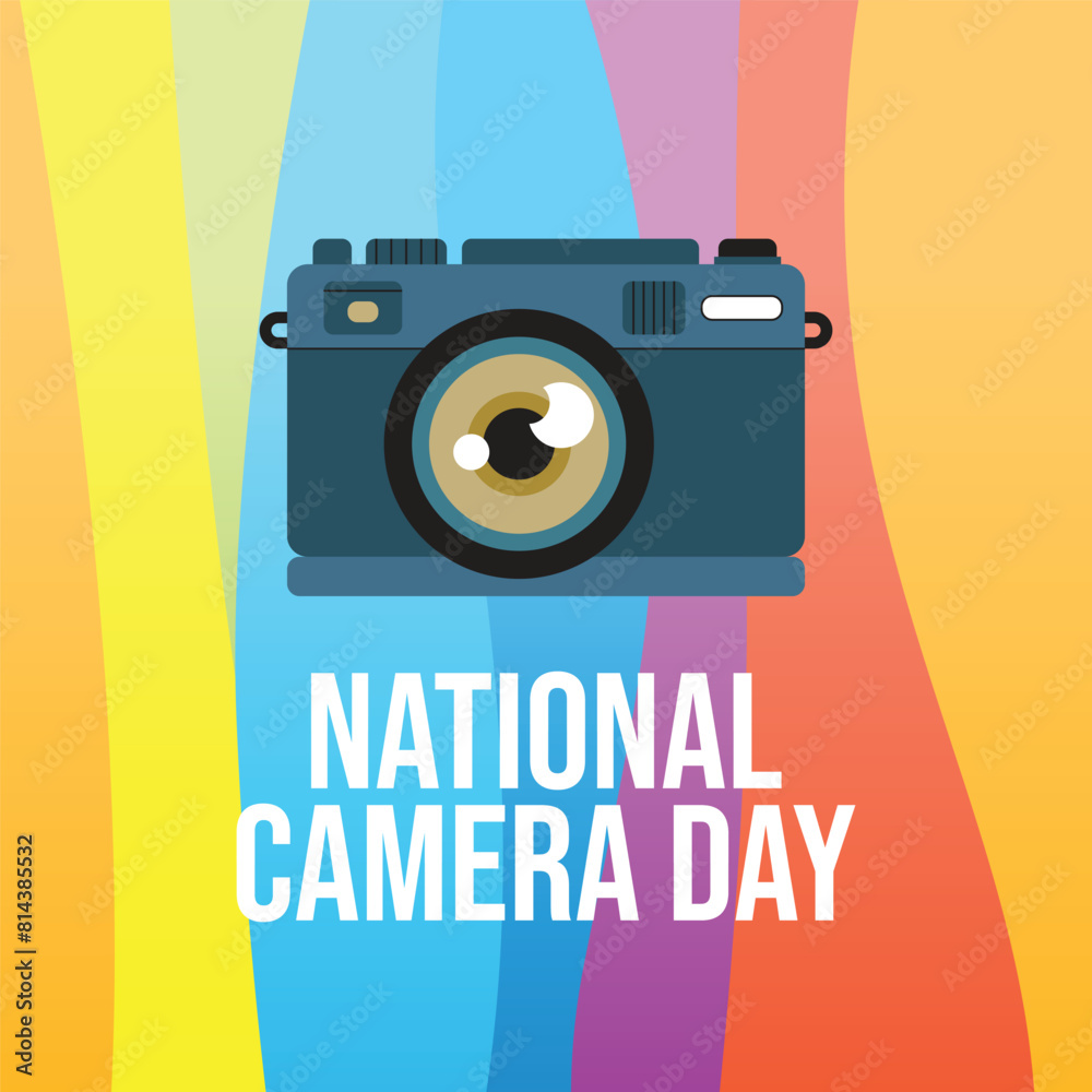 vector graphic of National Camera Day ideal for National Camera Day celebration. vector graphic of National Camera Day ideal for National Camera Day celebration.
