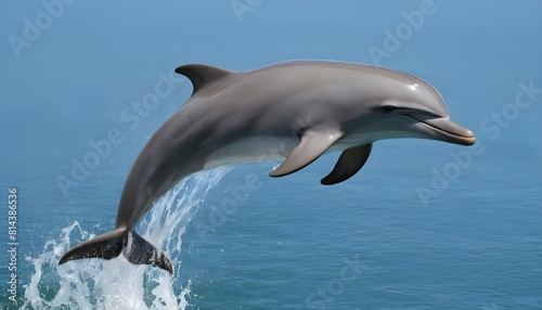 A dolphin icon leaping out of the water upscaled_2