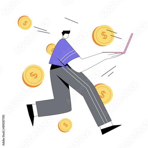 businessman with money