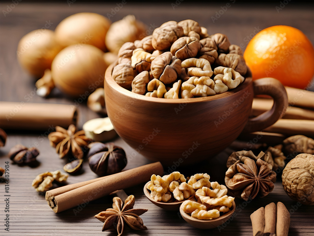 beans and nuts food, brown, healthy, nut, bowl, isolated, snack, walnut, nuts, white, closeup, diet, ingredient, breakfast,Ai generated beans and nuts food, brown, healthy, nut, bowl, isolated, snack, walnut, nuts, white, closeup, diet, ingredient, breakfast,Ai generated