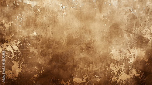 Vintage grunge texture in sepia brown, ideal for creating nostalgic and historical visuals.