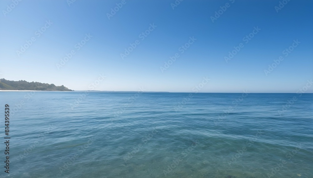 A calming ocean scene with gentle waves and a clea upscaled_3