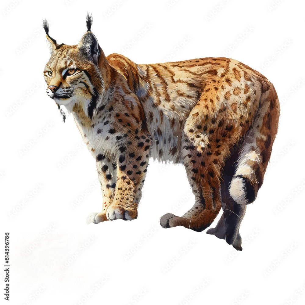 Serval cat isolated on white Background. Serval cat isolated on white Background.