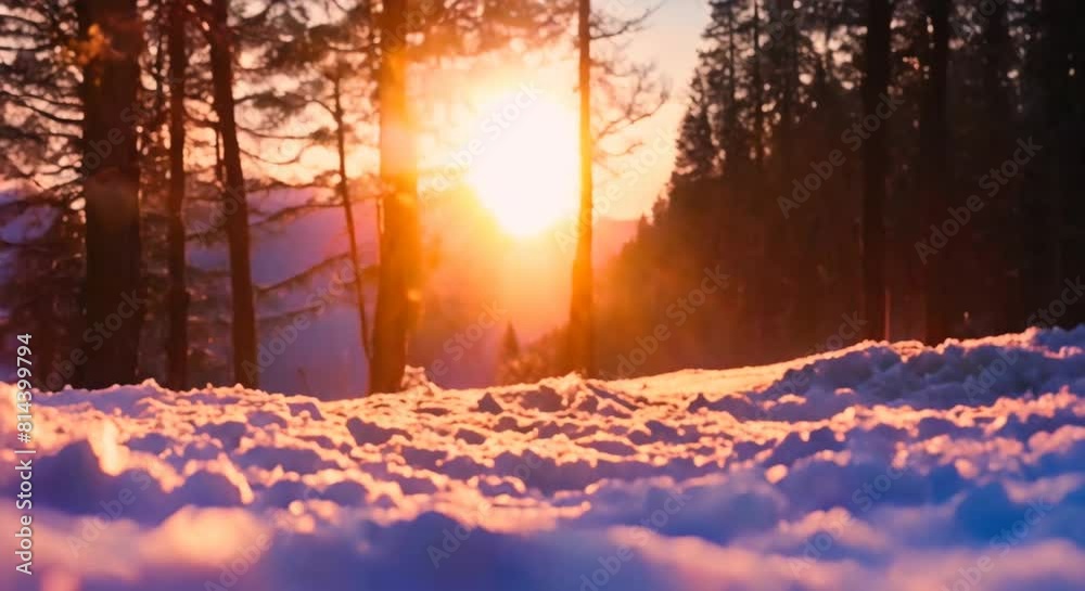 Time-Lapse Landscape of a Mountain Sunrise Time-Lapse Landscape of a Mountain Sunrise