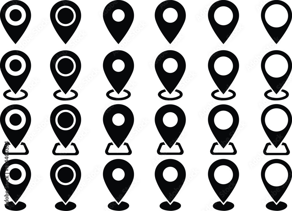 Set of Map pin place marker icons. Location pin. Premium quality symbols. Vectors signs for mobile apps and websites. GPS location symbols in trendy fill styles isolated on transparent background. Set of Map pin place marker icons. Location pin. Premium quality symbols. Vectors signs for mobile apps and websites. GPS location symbols in trendy fill styles isolated on transparent background.
