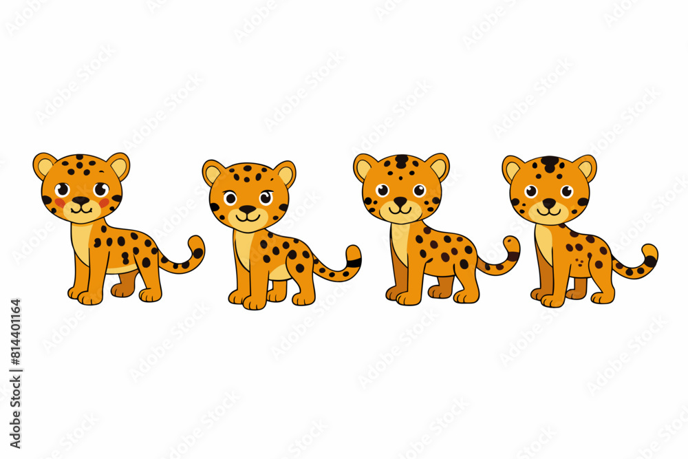 leopard cartoon vector illustration leopard cartoon vector illustration