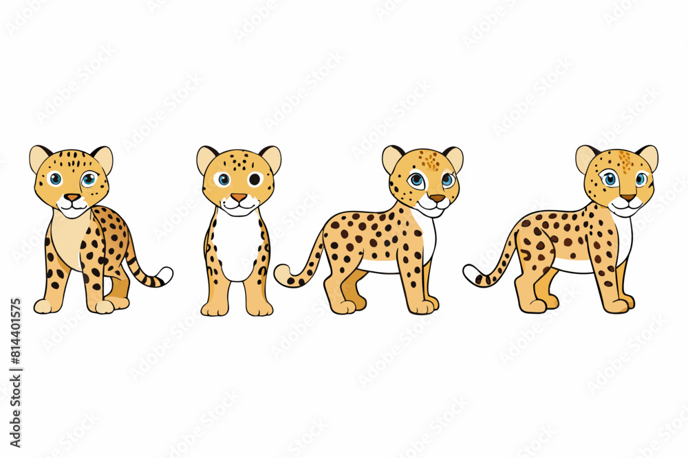 leopard cartoon vector illustration leopard cartoon vector illustration