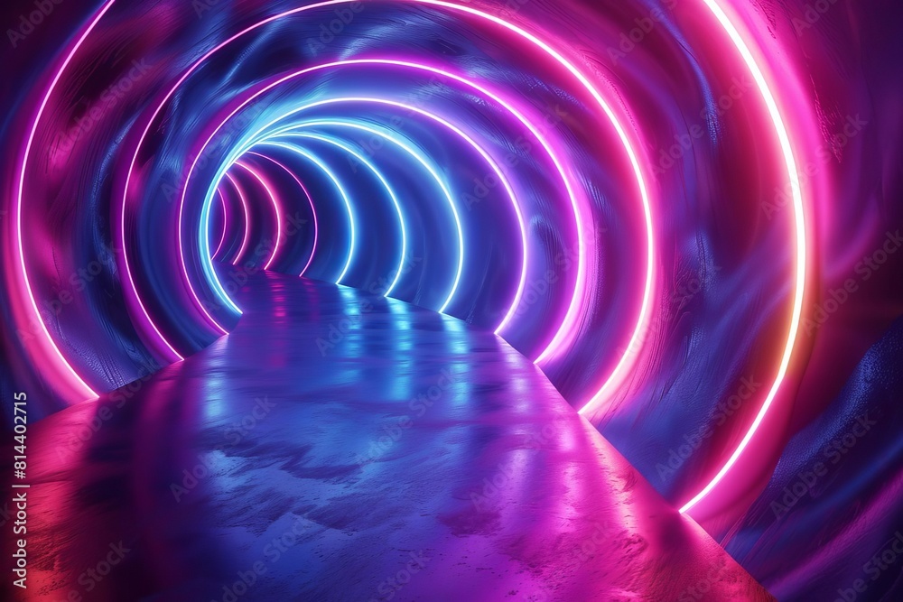 Create a seamless VJ loop of a futuristic tunnel with glowing neon lights Create a seamless VJ loop of a futuristic tunnel with glowing neon lights