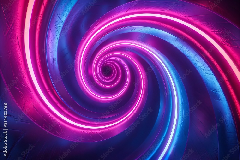 Create a seamless VJ loop animation of a glowing blue and pink spiral tunnel Create a seamless VJ loop animation of a glowing blue and pink spiral tunnel