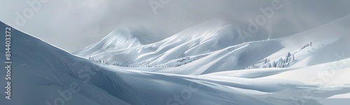 Wallpaper Mural snowy mountains background Torontodigital.ca