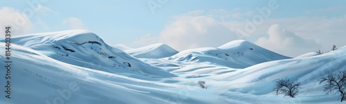 snowy mountains background © sungedi