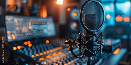 Podcast Production Studio with Automation Impact on Workforce Concept