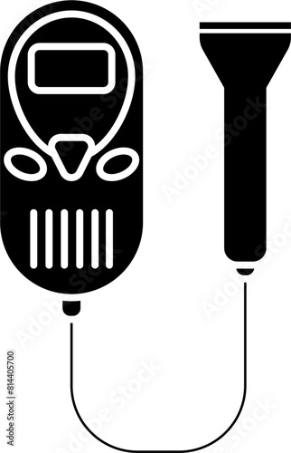 Fetal doppler icon vector