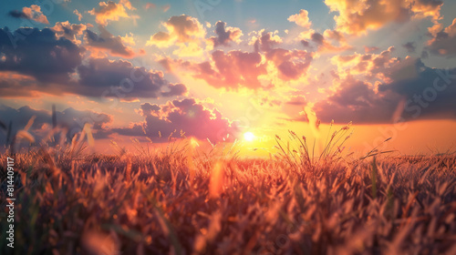 sunrise in the mountains landscape background