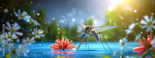 Dengue break bone fever. A viral infection that spreads from mosquitoes to people. It is more common in tropical and subtropical climates. Most people who get dengue will not have symptoms photo