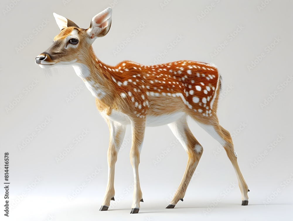 Captivating Fawn in the Wilderness Enchanting Portrait of a Young Deer Exploring Nature Captivating Fawn in the Wilderness Enchanting Portrait of a Young Deer Exploring Nature