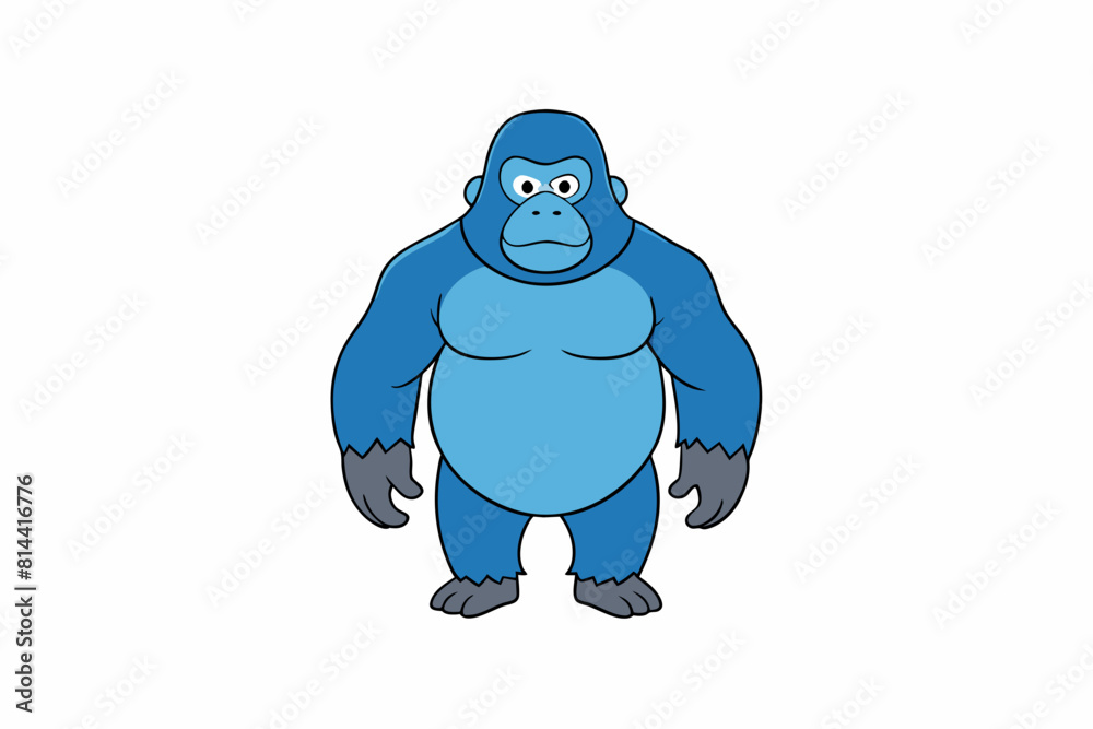 gorilla cartoon vector illustration gorilla cartoon vector illustration