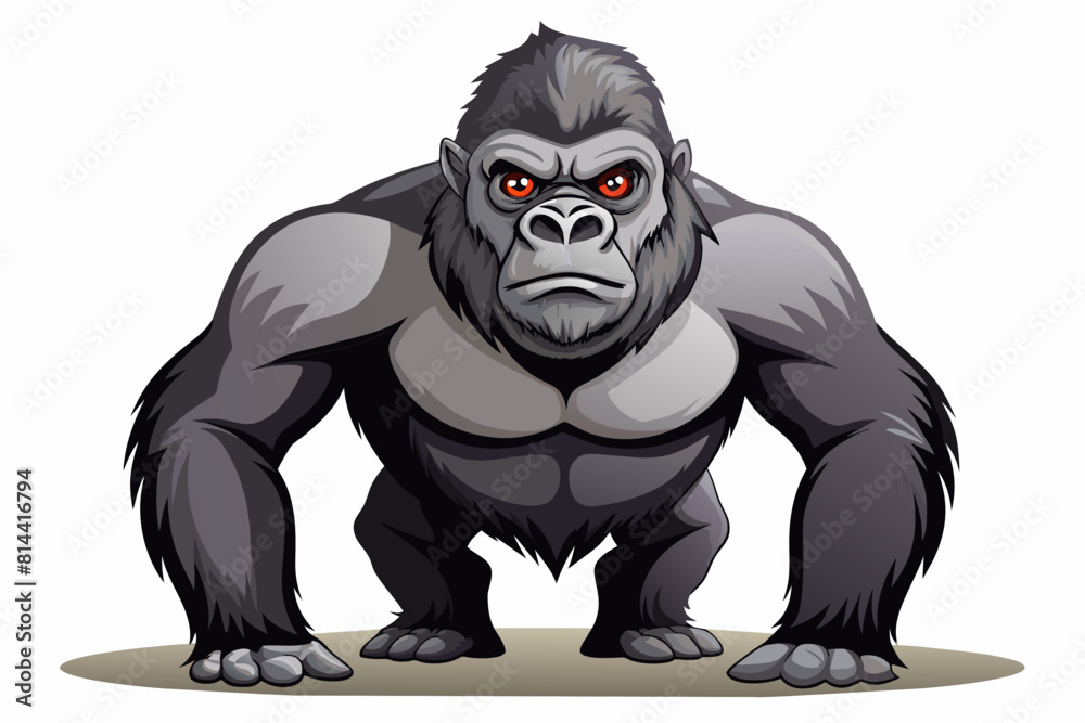 gorilla cartoon vector illustration gorilla cartoon vector illustration