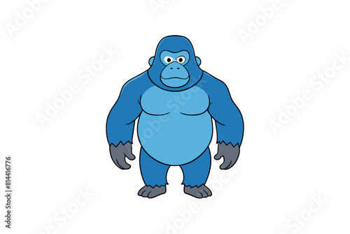 gorilla cartoon vector illustration