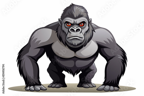 gorilla cartoon vector illustration