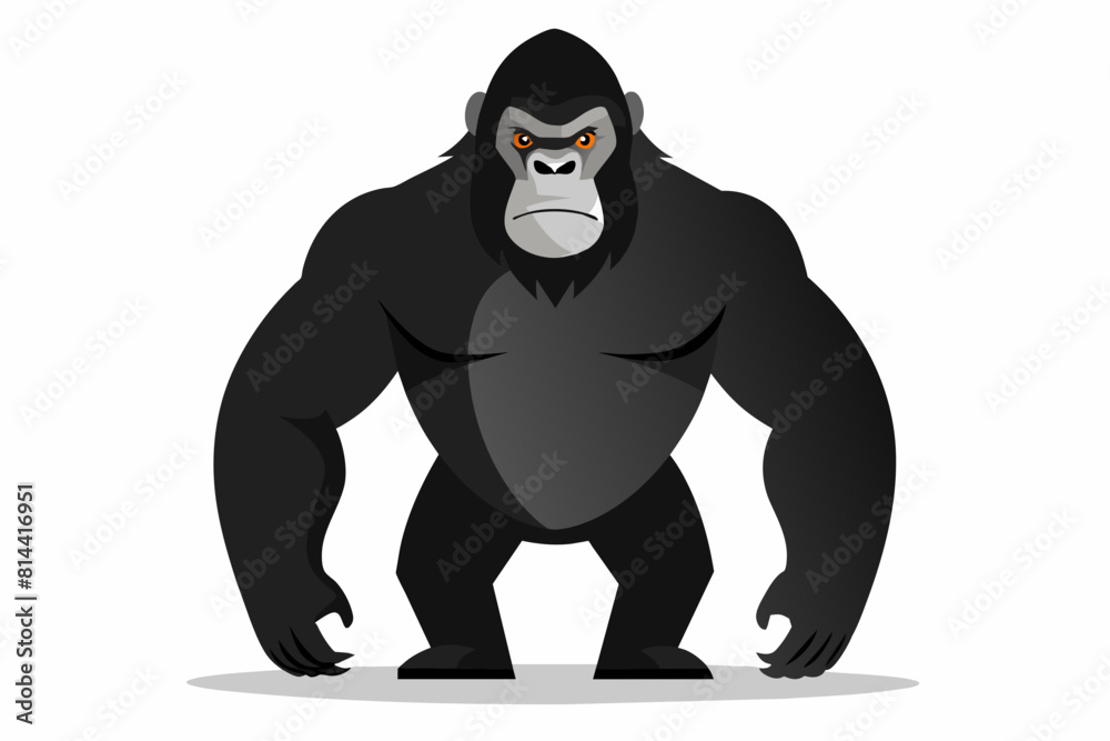 gorilla cartoon vector illustration