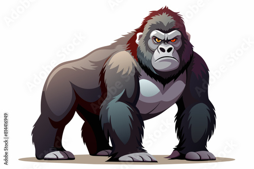 gorilla cartoon vector illustration