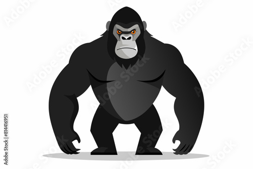 gorilla cartoon vector illustration