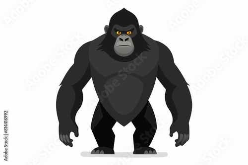 gorilla cartoon vector illustration