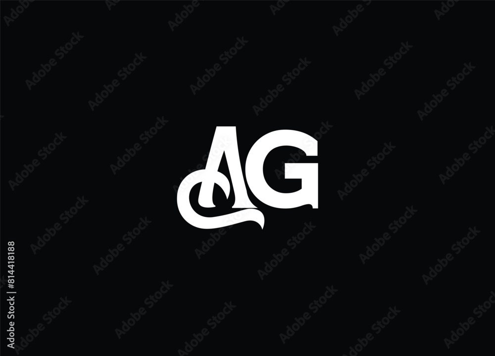 AG creative initial logo design and monogram logo AG creative initial logo design and monogram logo