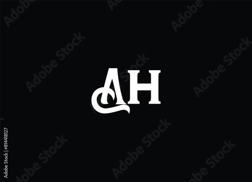 AH creative initial logo design and monogram logo