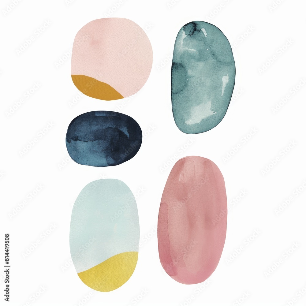 Naklejka premium Abstract Shapes for Modern Design Generative AI