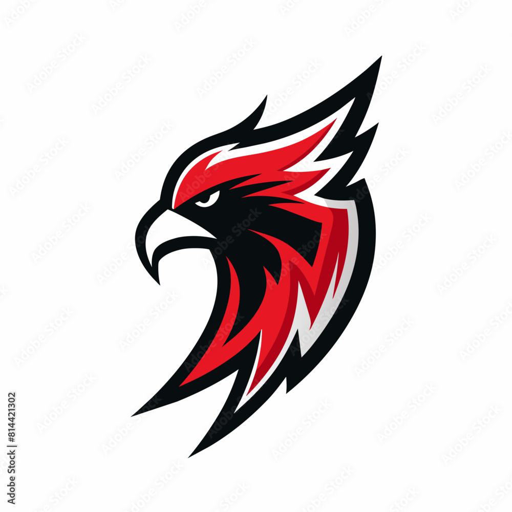 Obraz premium Modern and minimalist Eagle logo vector illustration 
