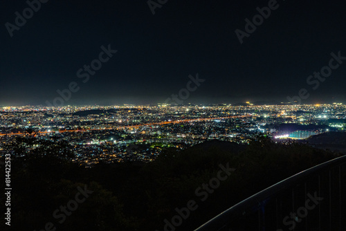 油山片江展望台から見る福岡市の夜景