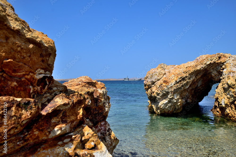 rocky seascape - Fanaraki area, near Moudros, Lemnos, Aegean Sea, Greece rocky seascape - Fanaraki area, near Moudros, Lemnos, Aegean Sea, Greece