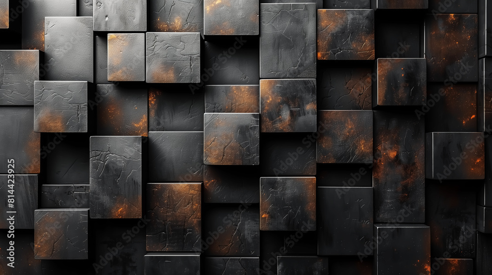 black 3D random shift cubes texture, abstract pattern. Wall Art Design for Home Decor, 4K Wallpaper and Background for desktop, laptop, Computer, Tablet, Mobile Cell Phone, Smartphone, Cellphone black 3D random shift cubes texture, abstract pattern. Wall Art Design for Home Decor, 4K Wallpaper and Background for desktop, laptop, Computer, Tablet, Mobile Cell Phone, Smartphone, Cellphone