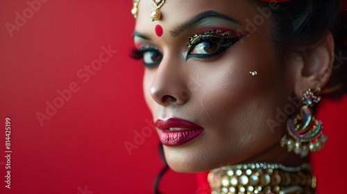  Gay Indian Drag Queen Portrait © Aliyah