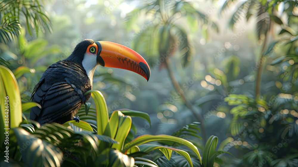 Fototapeta premium toucan in the jungle