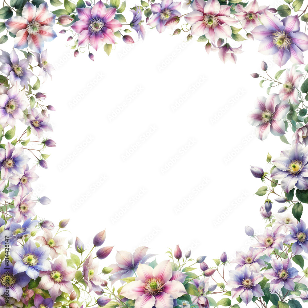 clematis frame border clematis frame border