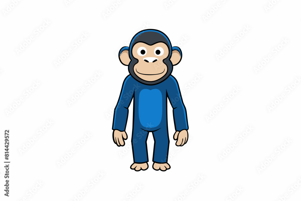 chimpanzee cartoon vector illustration chimpanzee cartoon vector illustration