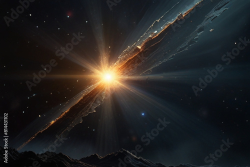 Background space galaxy with stars
