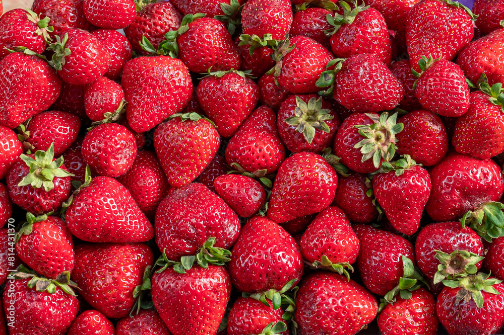 fresh juice strawberries in a market fresh juice strawberries in a market