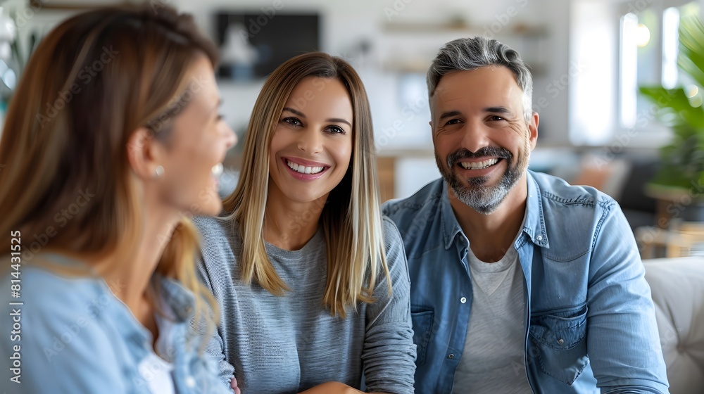 Couple Consulting with Financial Advisor in Modern Office for Financial Planning Couple Consulting with Financial Advisor in Modern Office for Financial Planning