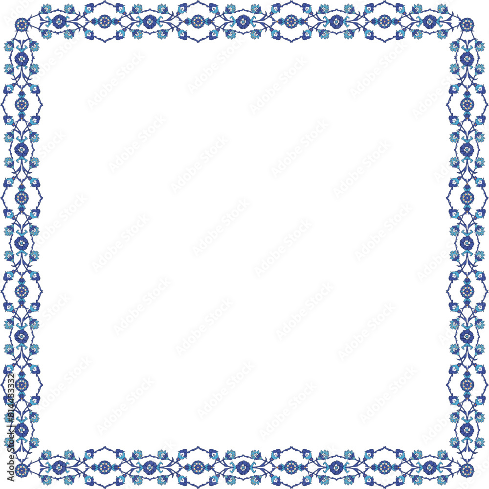 Islamic Floral Frame for your design. Traditional Arabic Design Islamic Floral Frame for your design. Traditional Arabic Design