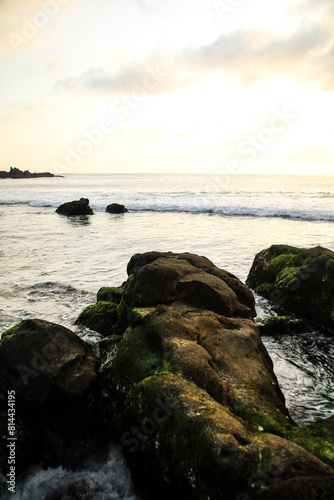 Waves at Siung Beach, Yogyakarta around 2017. photo