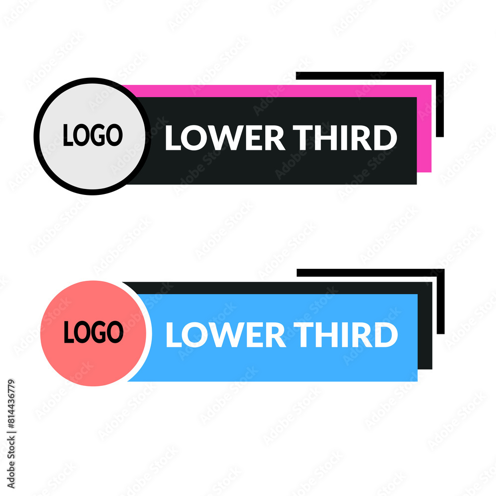 News lower third label banner design News lower third label banner design