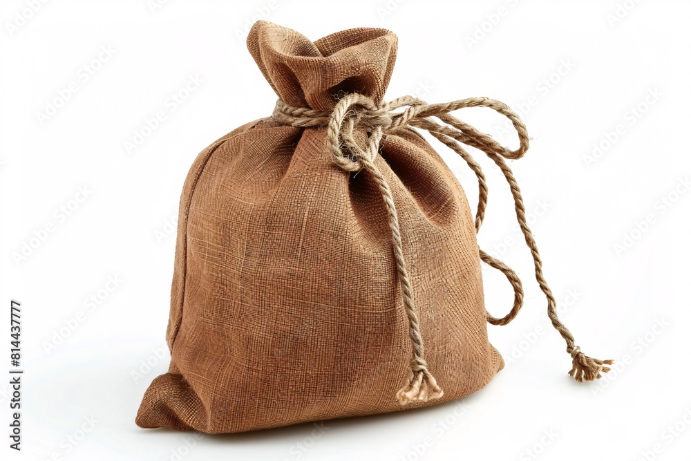 A lovely cinch bag displayed alone. A lovely cinch bag displayed alone.
