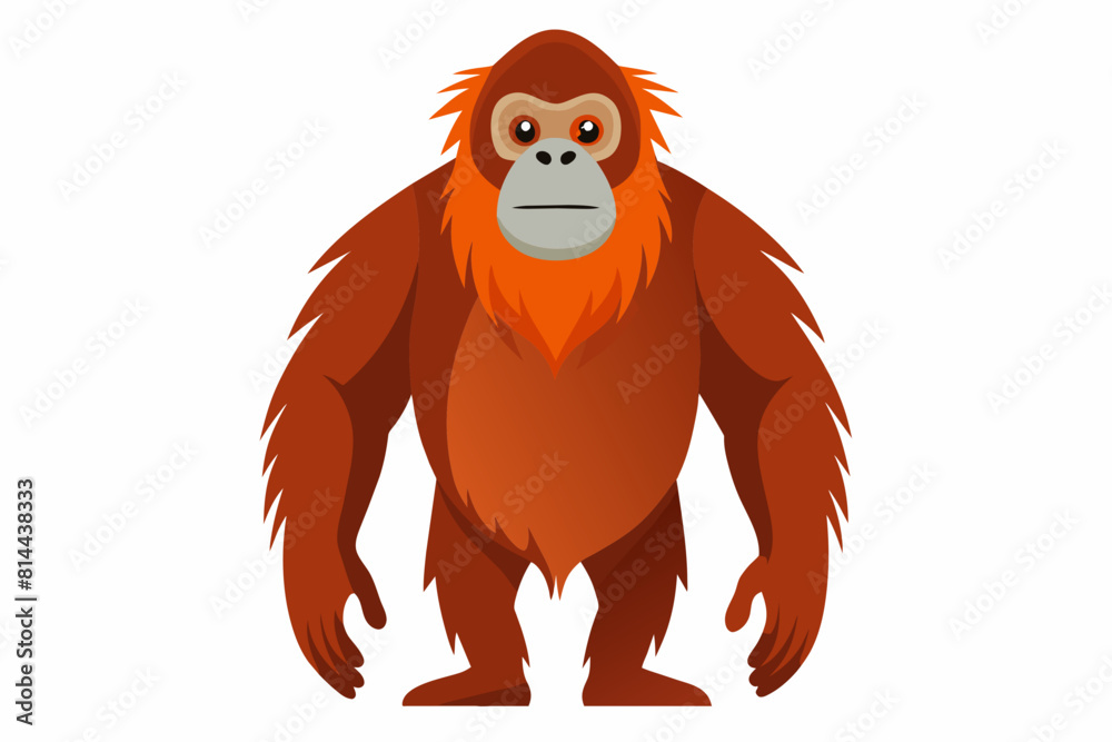 orangutan cartoon vector illustration orangutan cartoon vector illustration