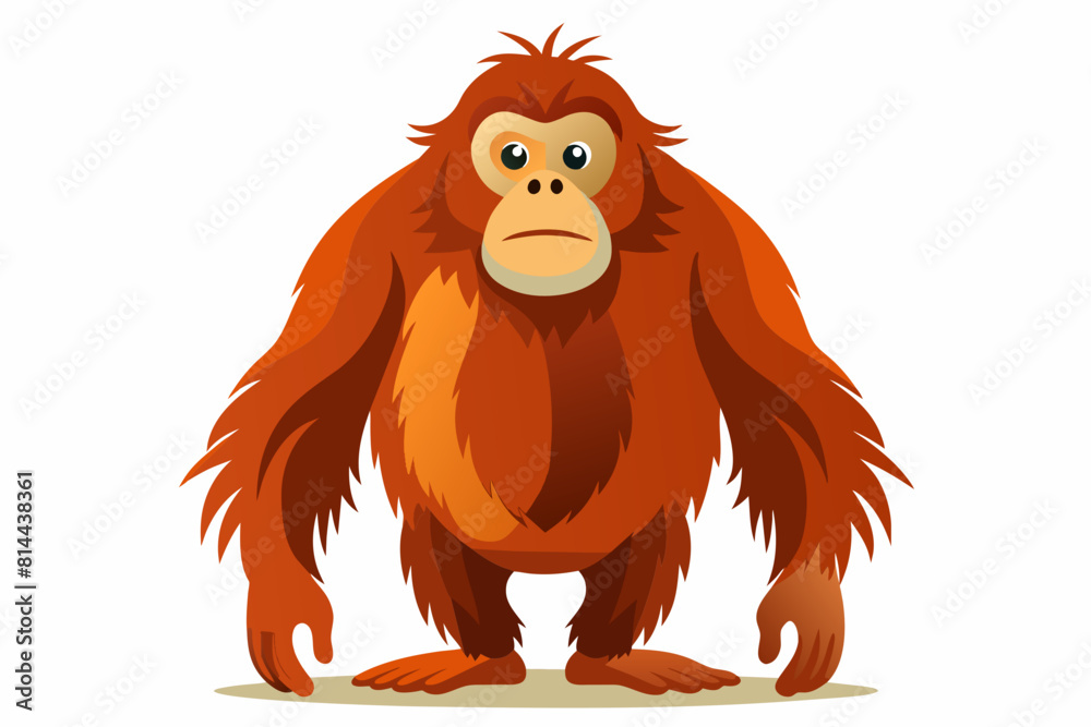 orangutan cartoon vector illustration orangutan cartoon vector illustration